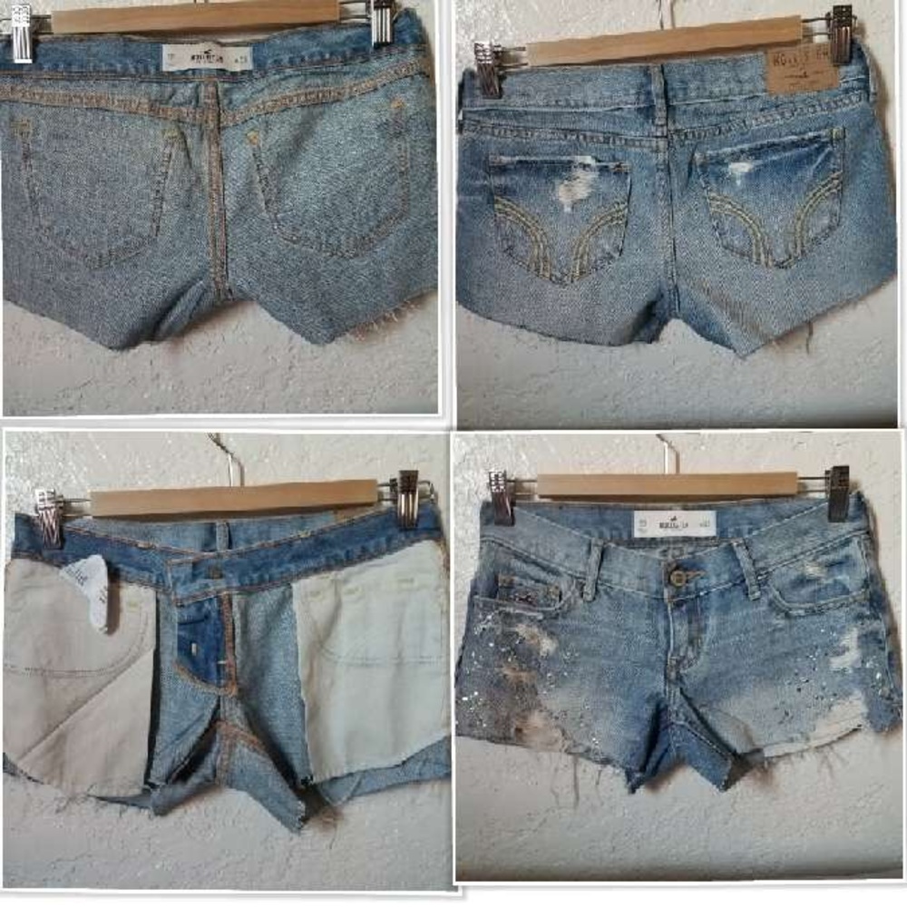 HOLLISTER LIGHT BLUE SHORTS SIZE 00 - Picture 4 of 7